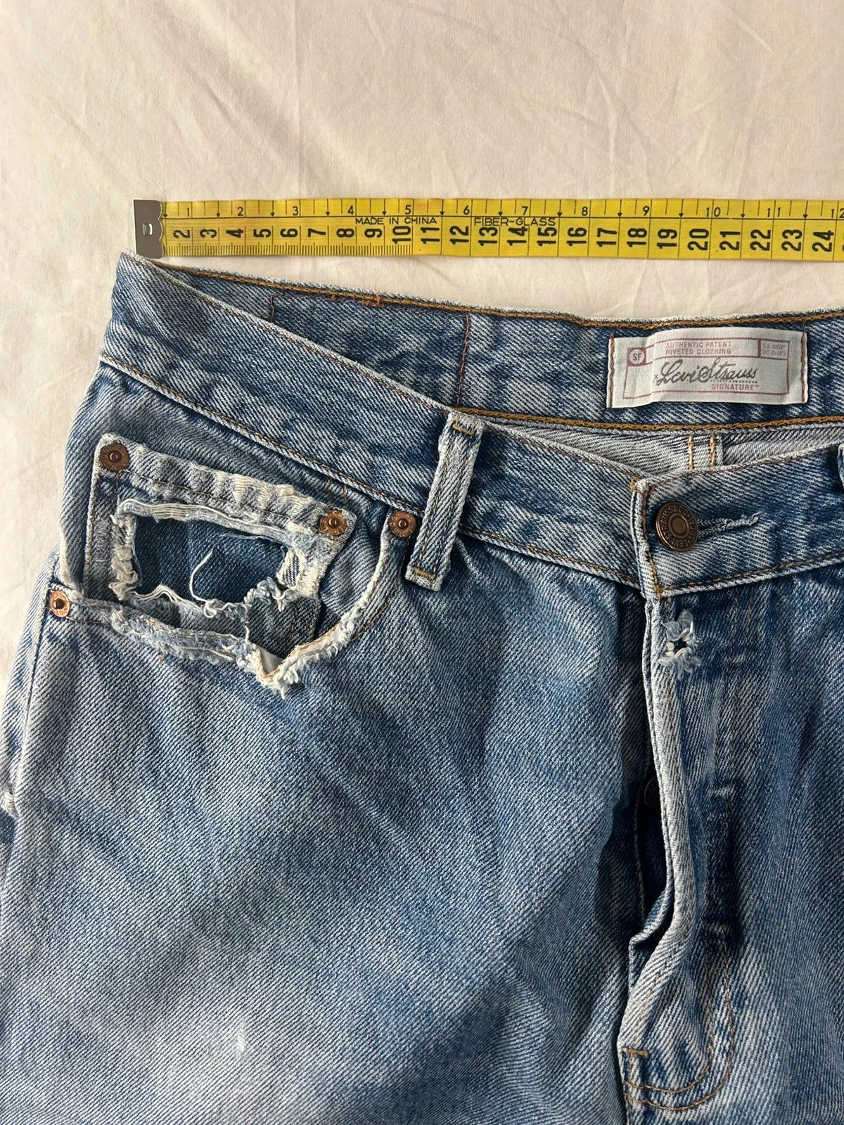 Lichte blauwe rechte jeans signature levi´s strauss w32 l34 – photo 8